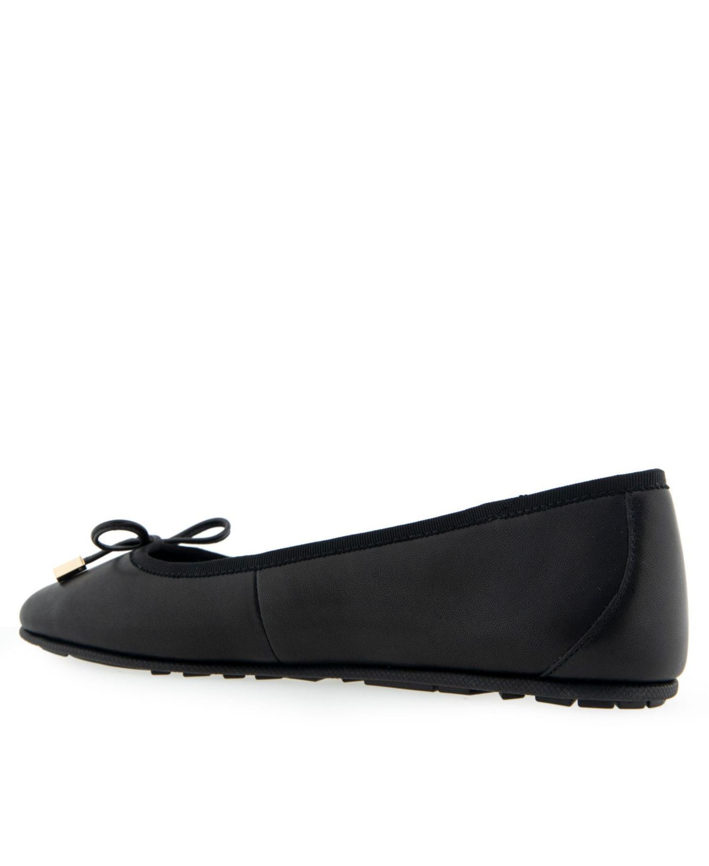 Женские балетки Aerosoles Pia Casual Ballet Wedge Flats, цвет: Чёрный кожаный — фото 6