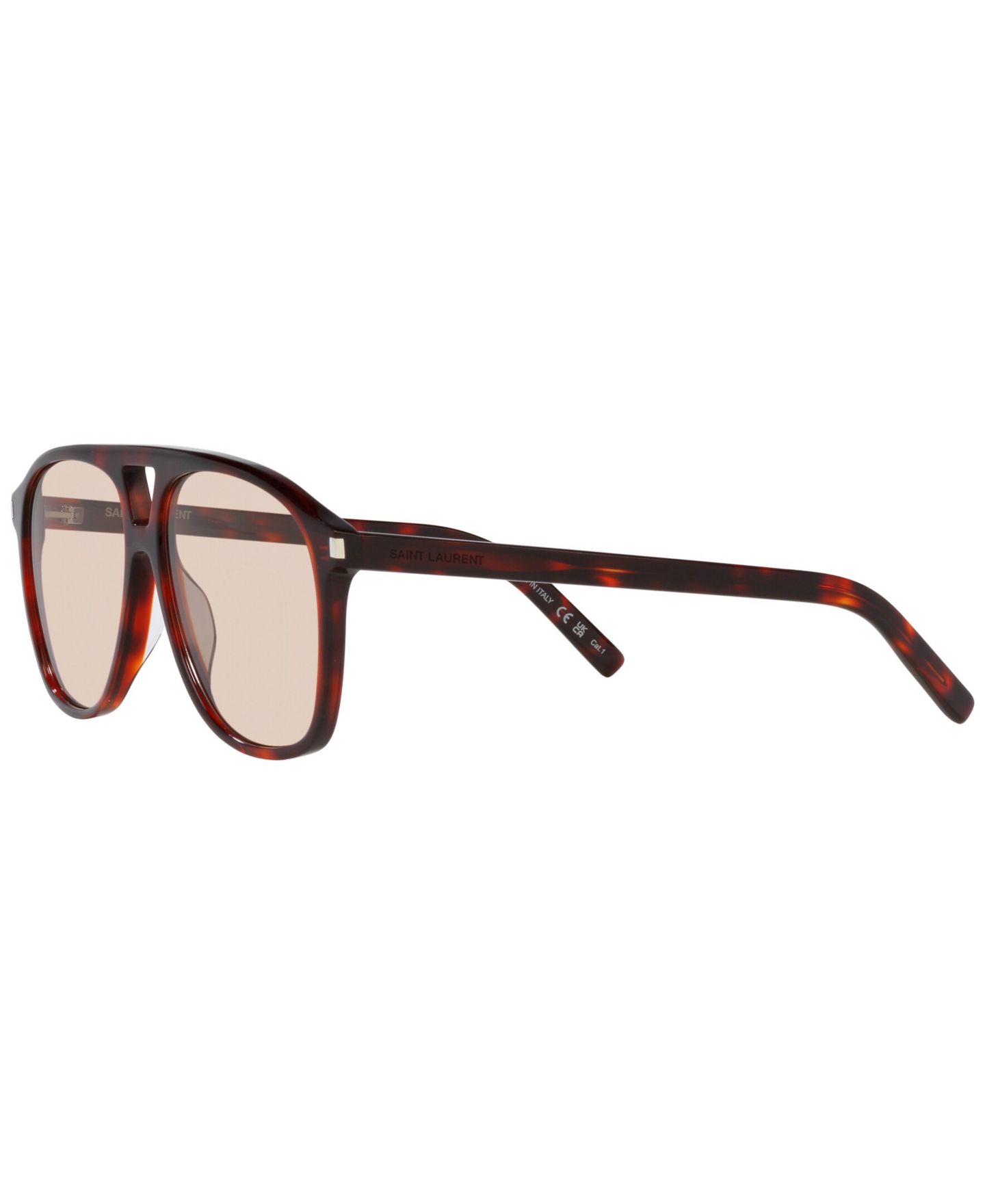 Женские солнцезащитные очки Saint Laurent Sunglasses, SL 596 Dune, цвет: Черепаховый — фото 5