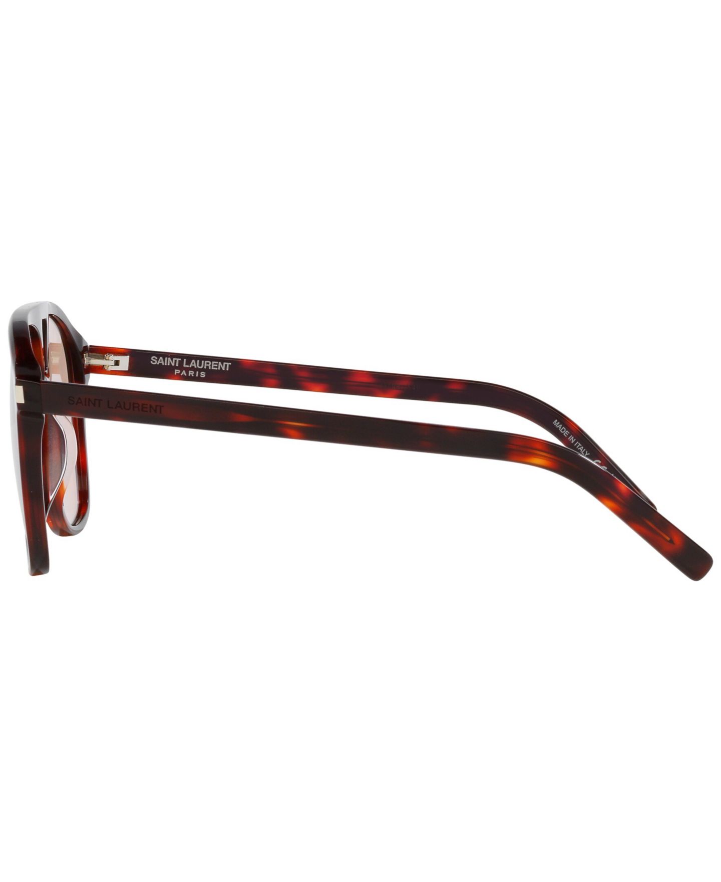 Женские солнцезащитные очки Saint Laurent Sunglasses, SL 596 Dune, цвет: Черепаховый — фото 6