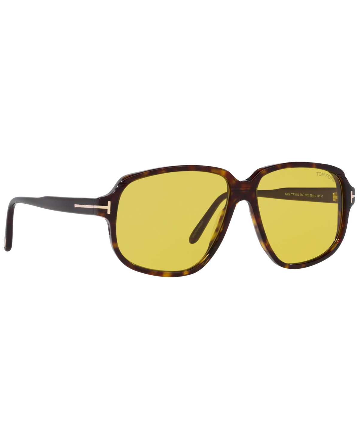 Tom Ford Men's Sunglasses, Anton In Tortoise Black,yellow