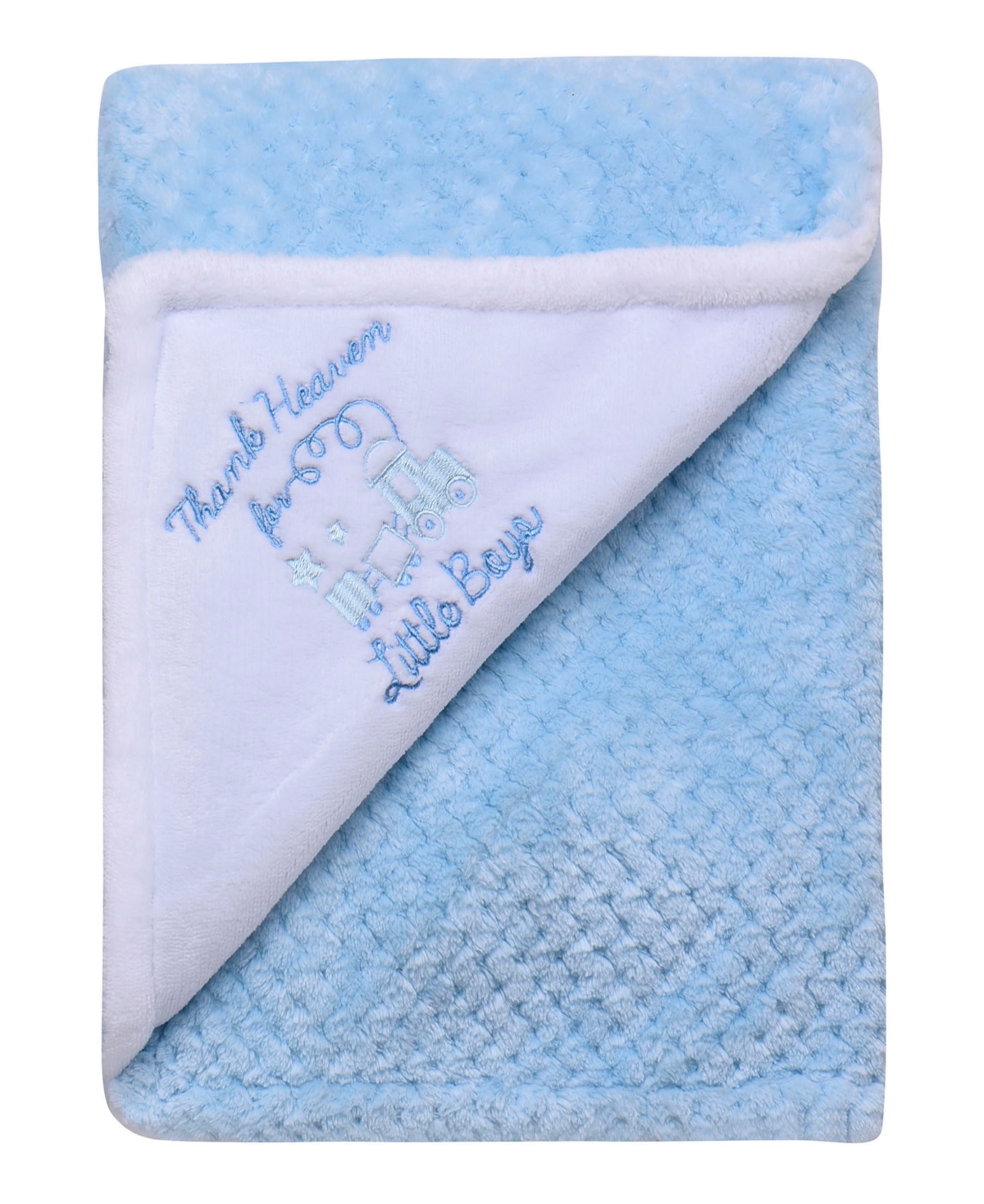 Little Me Baby Boys Or Baby Girls Newborn Embroidered Blanket In Blue