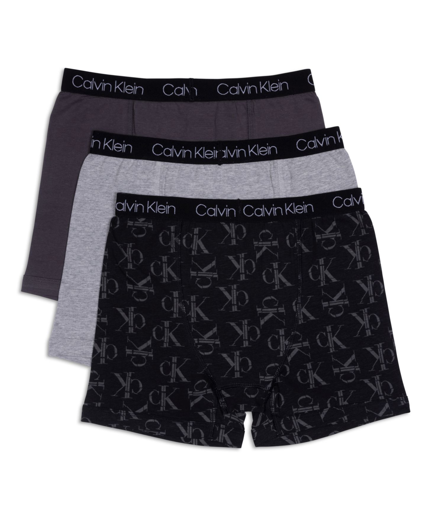 Трусы-боксеры, стрейч, 3 шт. — Calvin Klein, цвет: Чёрный — фото 2