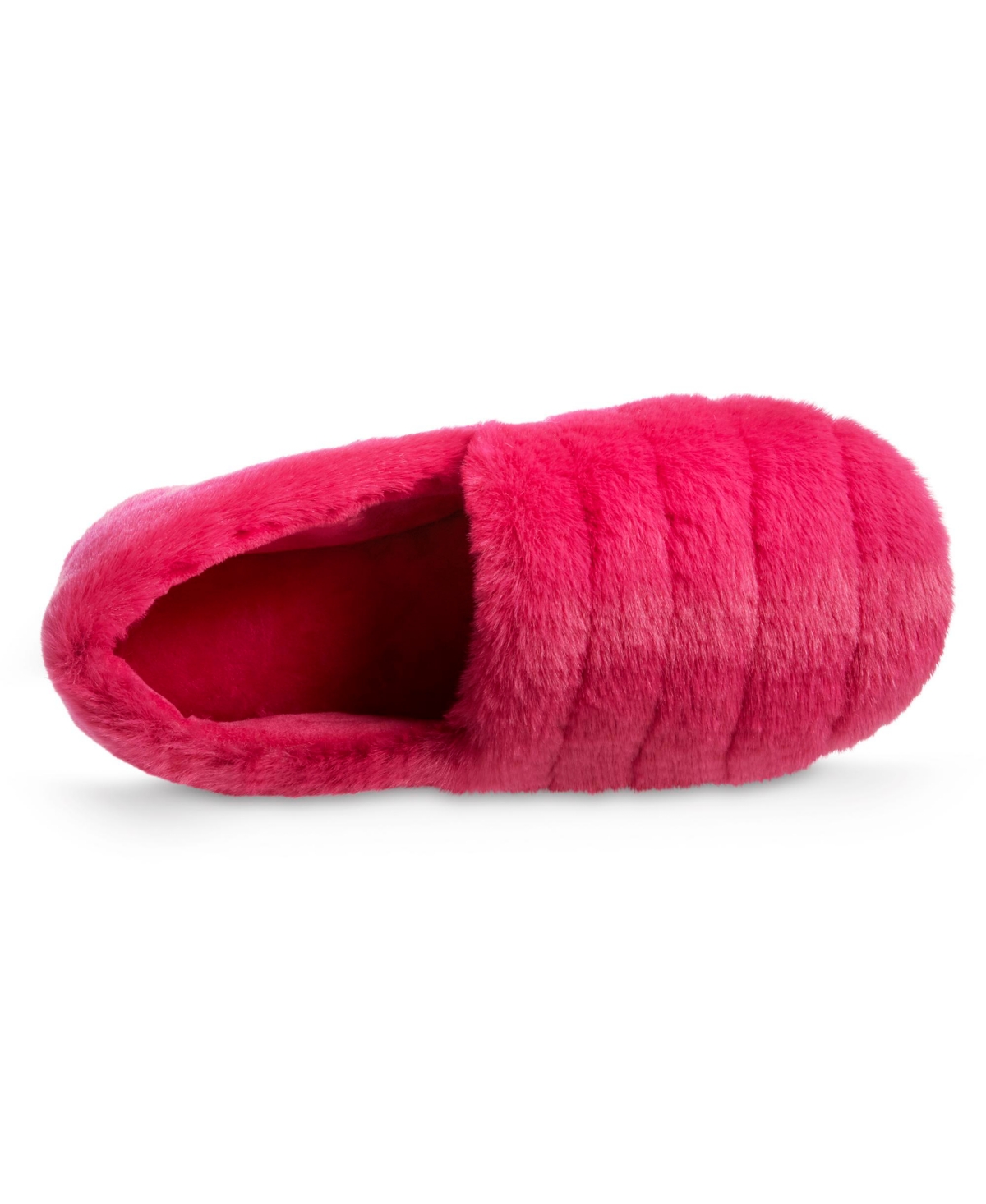 Isotoner Signature Women's Memory Foam Shay Faux Fur A-Line Slip On Comfort Slippers