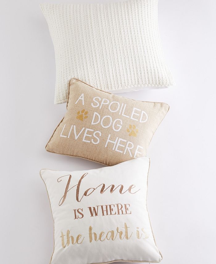 Levtex Spoiled Dog Decorative Pillow, 14" x 18" Macy's