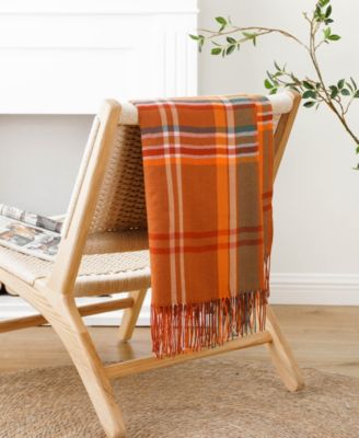 Lifestyle Plaid Acrylic Throw, 50" x 60"