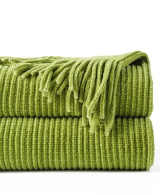 Classic Textured Ribbed Knit Throw, 50" x 60"