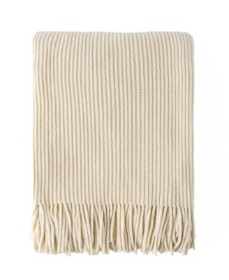 Classic Textured Ribbed Knit Throw, 50" x 60"