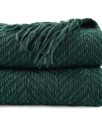 Classic Textured Woven Micro Chenille Throw, 60" x 80"