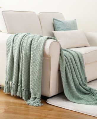 Classic Textured Woven Micro Chenille Throw, 50" x 60"