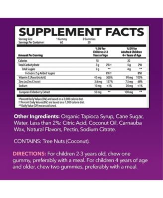 Elderberry Gummies for Kids, Immune System Supplement, 60ct