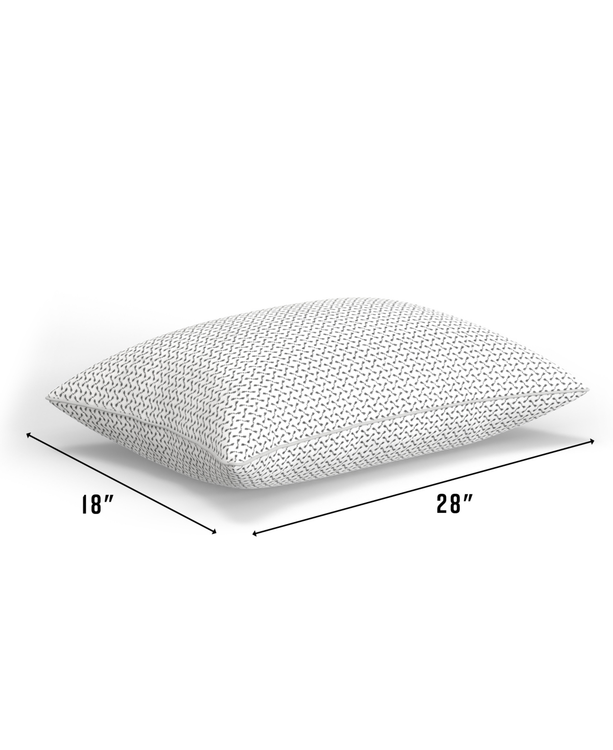 ProSleep Gel-Infused Memory Foam Cluster Pillow with Charcoal Infused Cover, - Gray