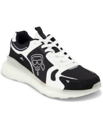KARL LAGERFELD PARIS - Men's Metallic Karl Head Lace-Up Sneakers