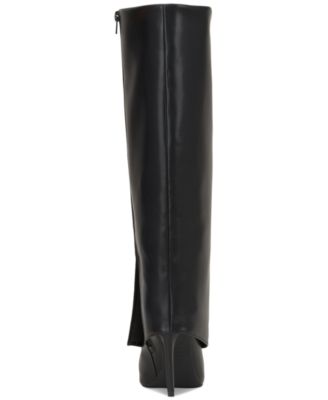 Skylar Wide-Calf Fold Over Cuffed Knee High Boots, Created for Macy's