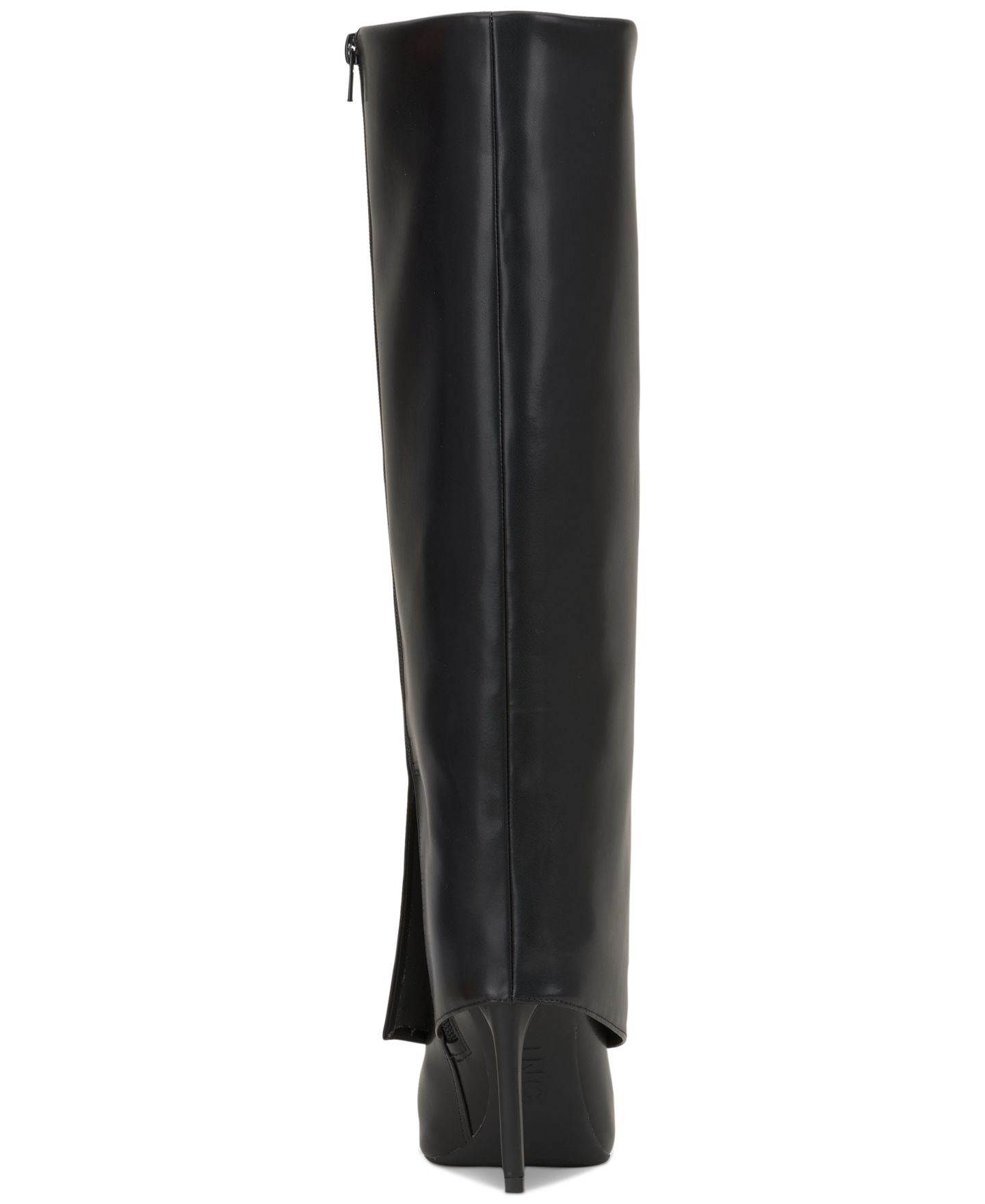 Женские ботинки I.N.C. International Concepts Skylar Fold Over Cuffed Dress Boots, Regular & Wide Calf, цвет: Чёрный гладкий — фото 4