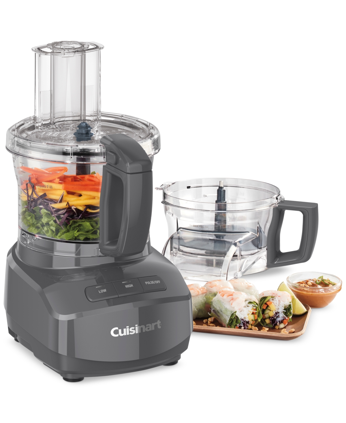 Cuisinart 9-cup Continuous Feed Food Processor In Anchor Gray
