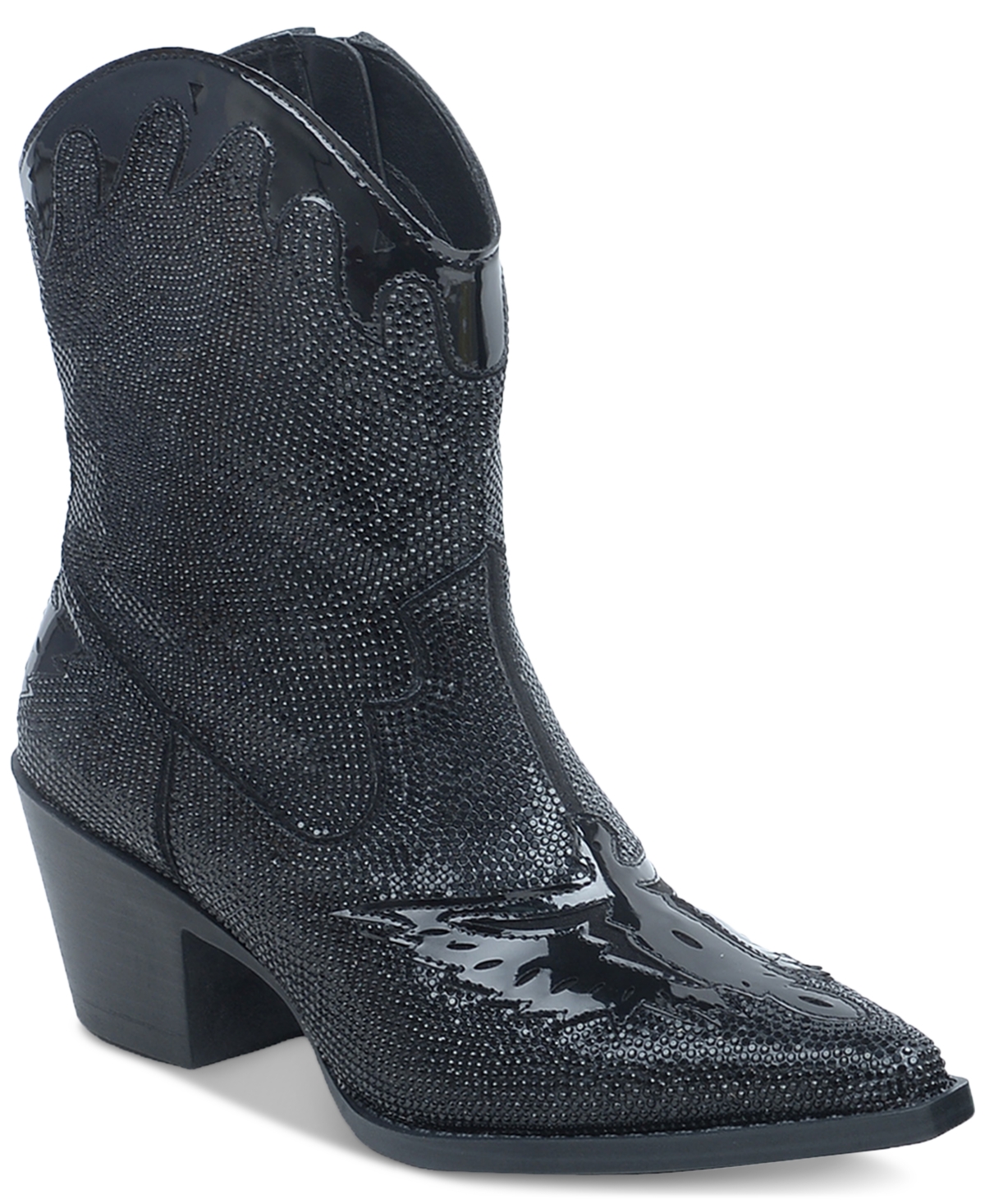 Lourdez Embellished Cowboy Booties, Created for Macy's - Pink Bling