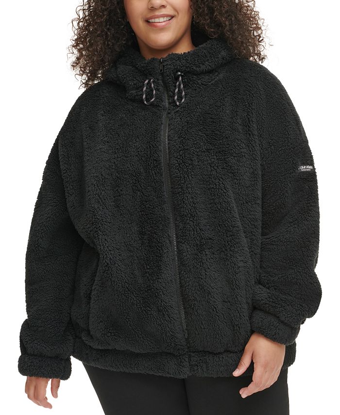 Calvin Klein Womens Fleece Sweatshirt Plus