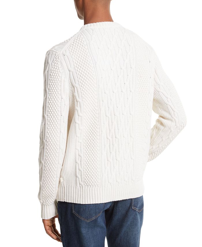 Michael Kors Michael Kors Men's Aran Knit Crewneck Sweater - Macy's