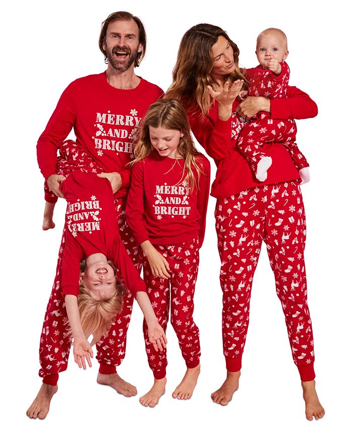 Family Pajamas Matching Women's Holiday Toss Cotton Pajamas Set