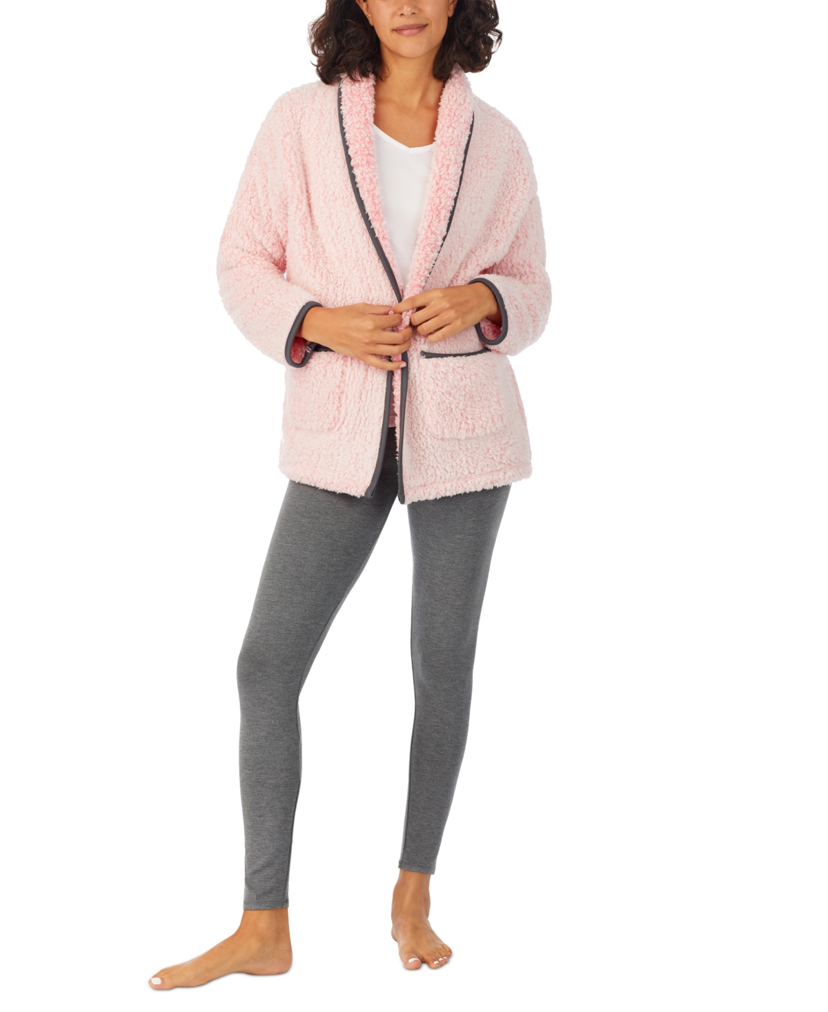 Cuddl Duds Women's Ultra-Soft Faux-Fur Bed Jacket