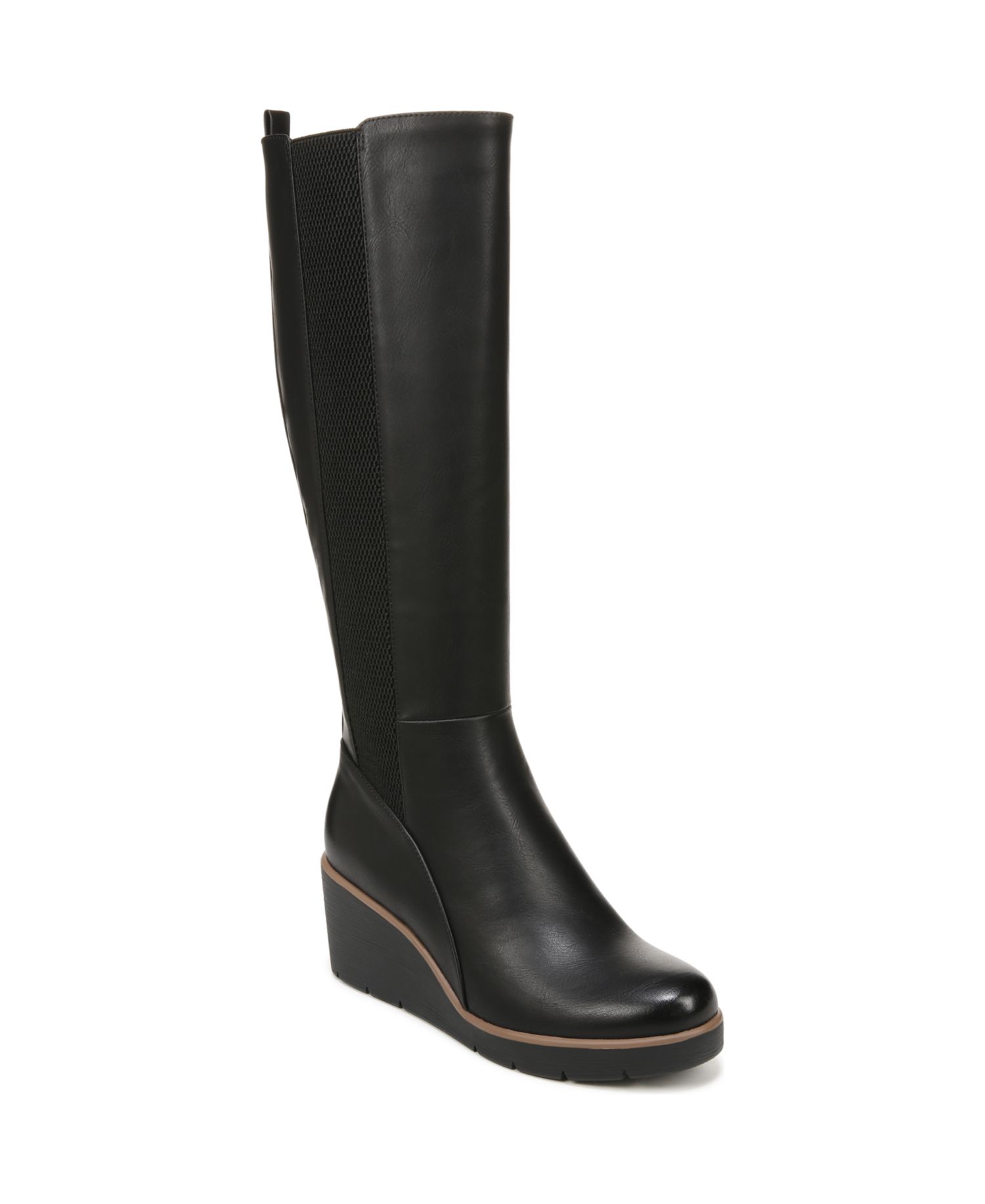 Women's Adrian Knee High Wedge Boots, Regular & Wide Calf