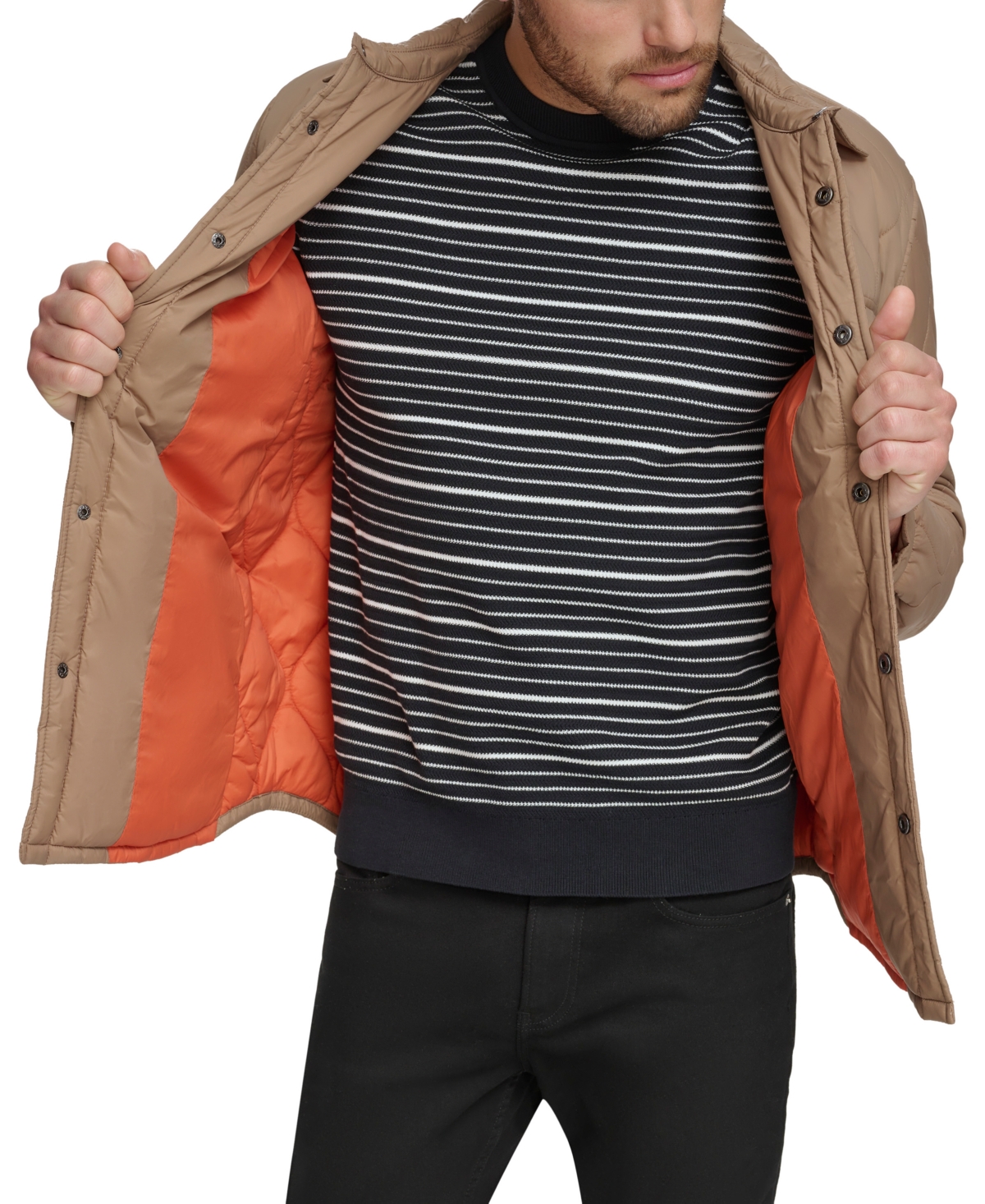 Calvin Klein Men's Onion Quilted Shirt Jacket
