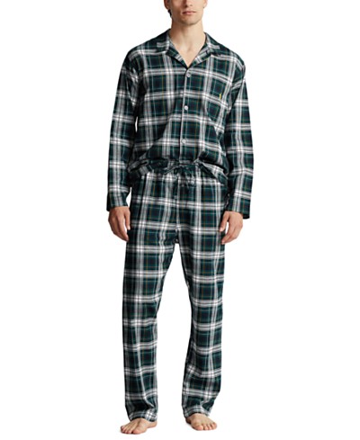 Family Pajamas Matching Men's Cotton Plaid Notched Pajamas Set, Created for  Macy's - Macy's