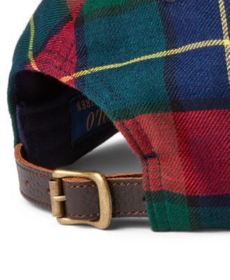 Polo Ralph Lauren Men's Triple-Pony Plaid Flannel Ball Cap