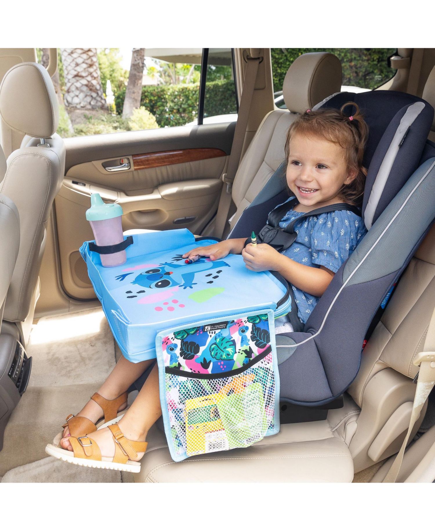 Disney Baby 3-IN-1 Toddler Travel Tray and Tablet Holder, Cars