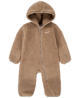 Nike Baby Boys and Girls Hooded Sherpa Coverall - Macy's