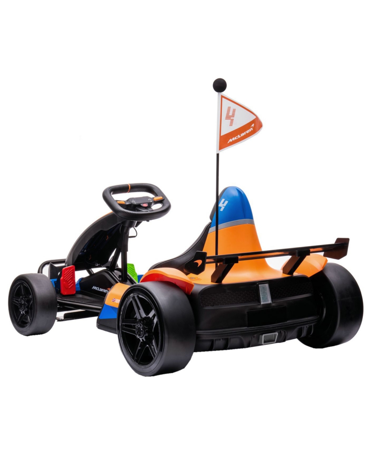 Best Ride On Cars Mclaren Gokart, 24v In Black,orange