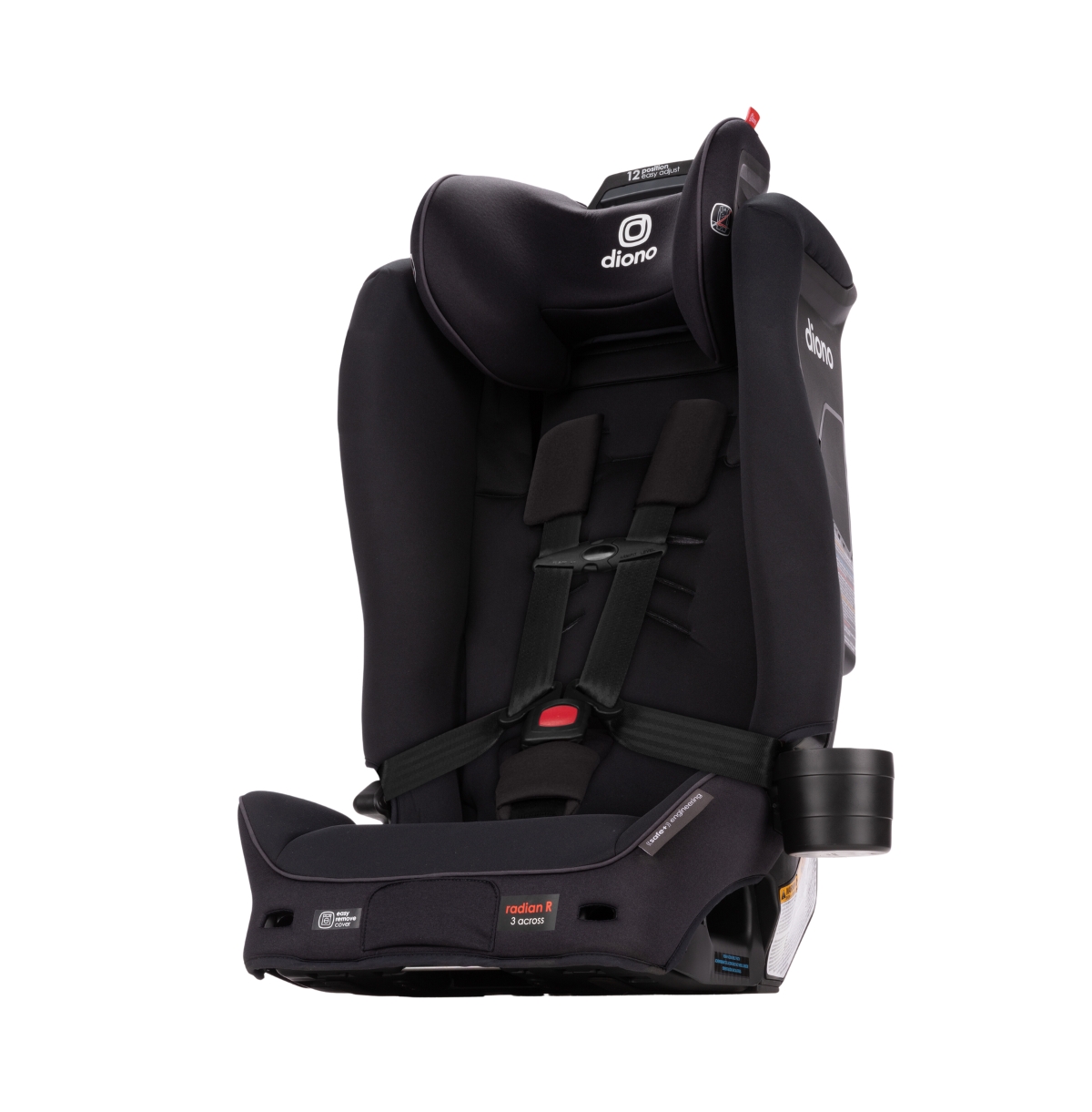 Diono Radian 3r Safeplus All-in-one Convertible Car Seat In Black Jet
