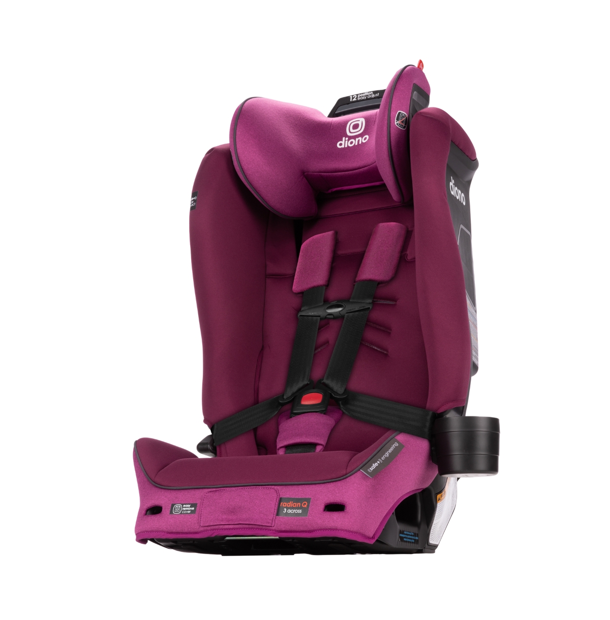 Diono Radian 3r Safeplus All-in-one Convertible Car Seat In Purple Plum