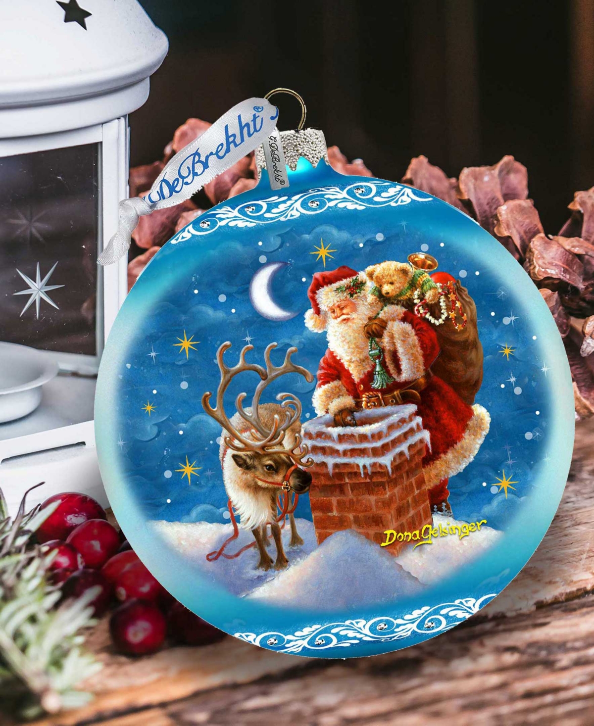 Designocracy Christmas Arrival Large Holiday Mercury Collectible Ornaments D. Gelsinger In Multi Color