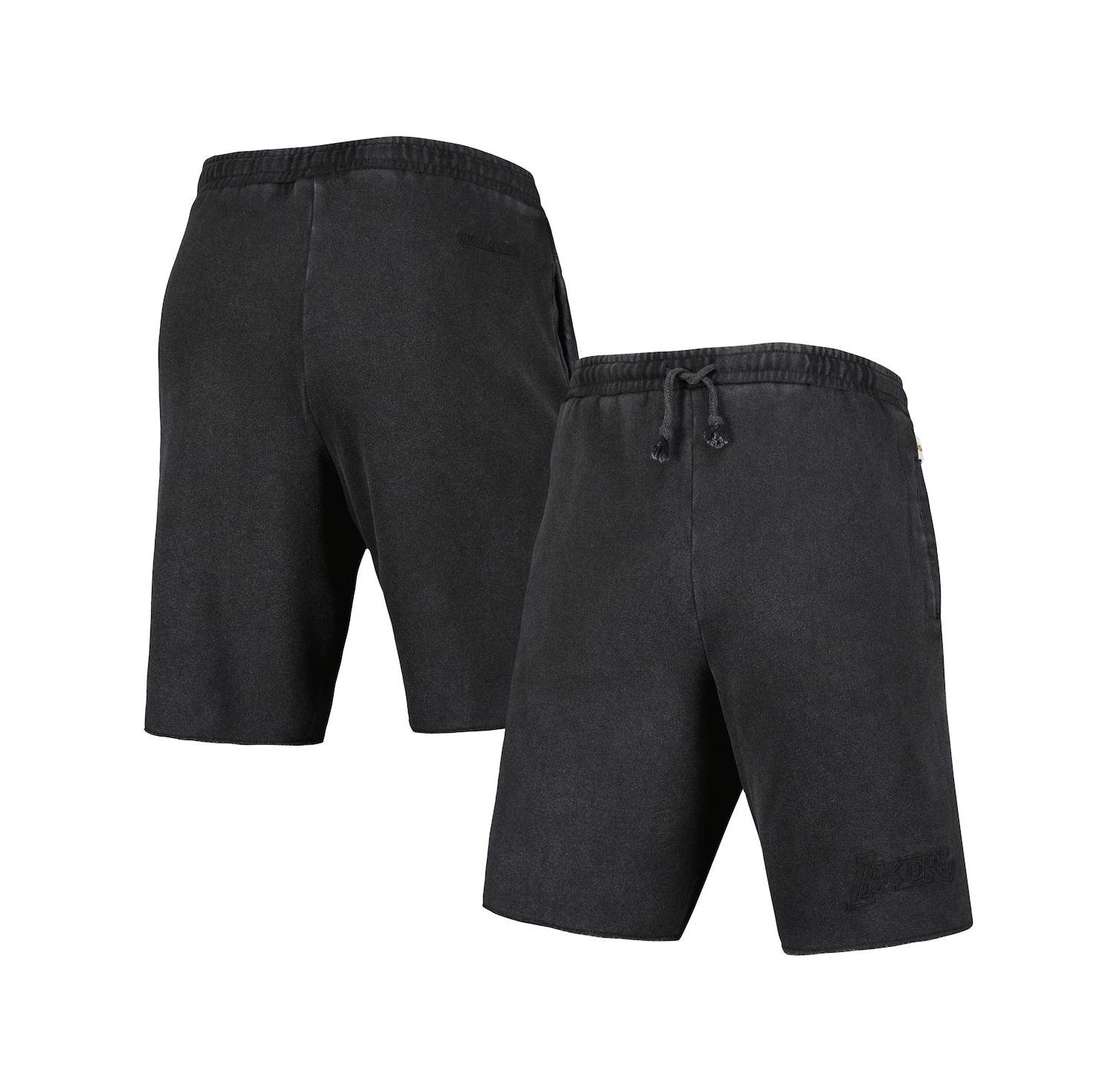 Men's Black Los Angeles Lakers French Terry Tonal Fleece Shorts