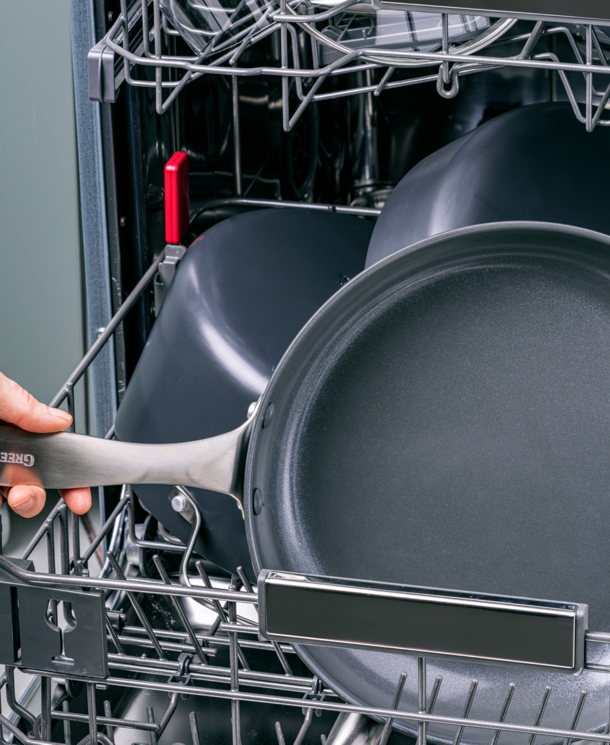 Greenpan Canterbury Healthy Ceramic 5 Quart Nonstick Saute Pan With Lid In Black