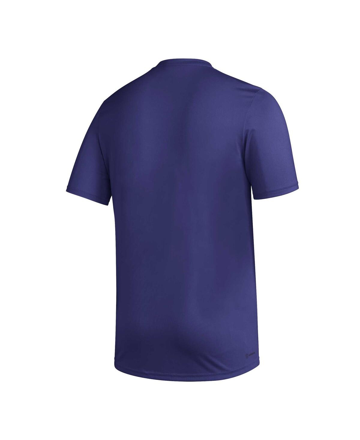 Men's adidasWashington Huskies Pregame Aeroready T-shirt - Purple