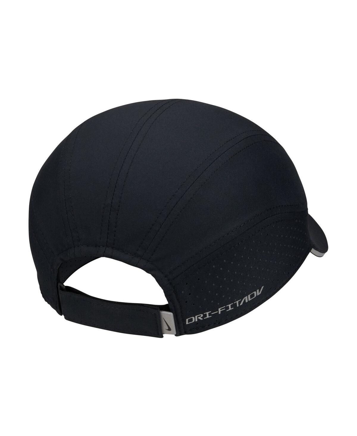 Shop Nike Men's And Women's  Black Reflective Fly Performance Adjustable Hat
