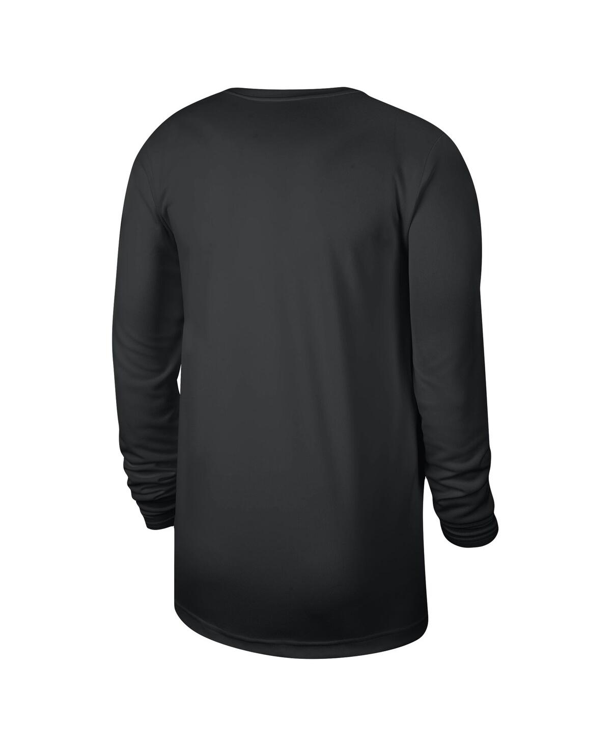 Shop Nike Men's And Women's  Black Brooklyn Nets 2023/24 Legend On-court Practice Long Sleeve T-shirt