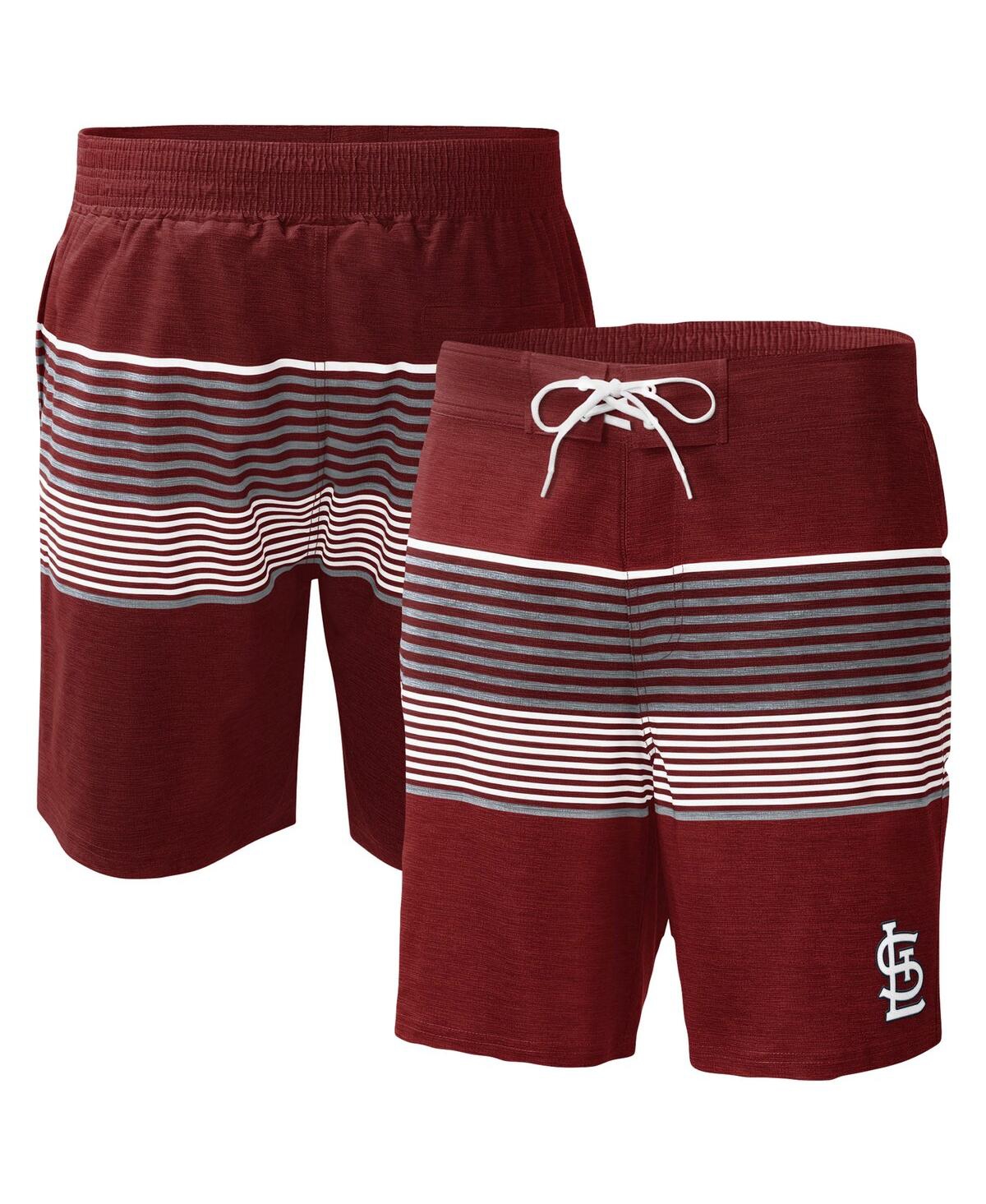 Shop G-iii Sports By Carl Banks Men's  Red St. Louis Cardinals Coastline Volley Swim Shorts