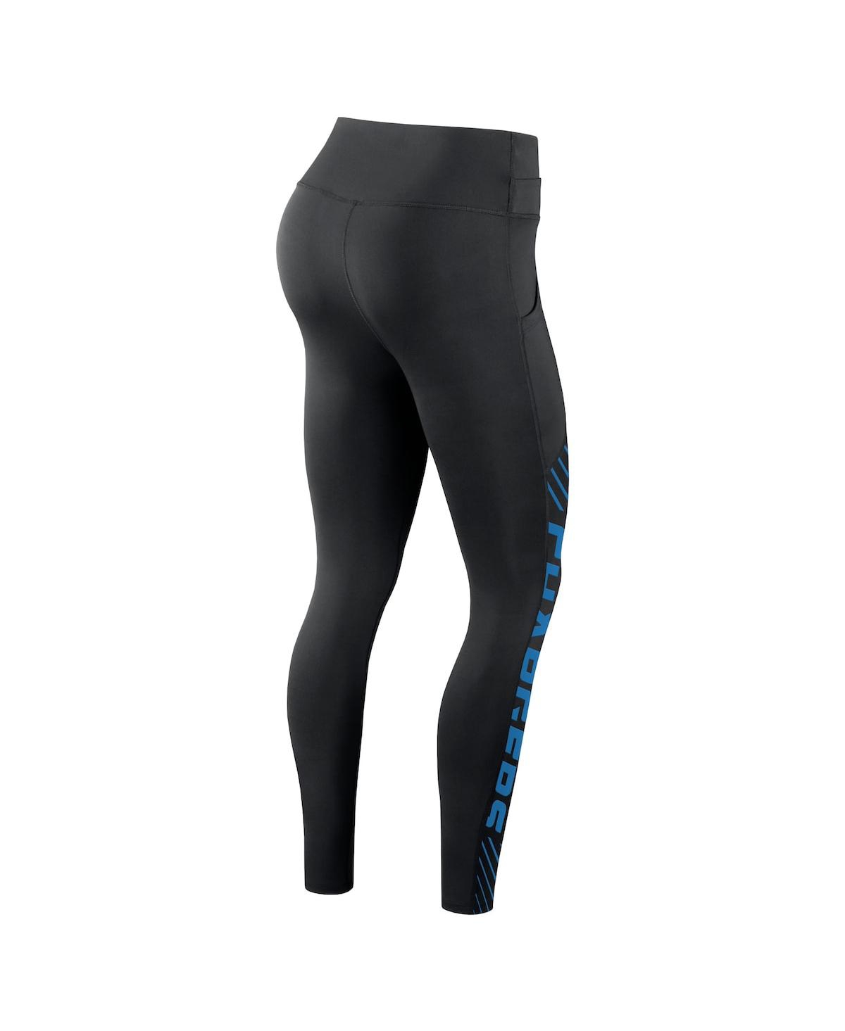 Women's NikeLos Angeles Chargers Yard Line Crossover Leggings - Black