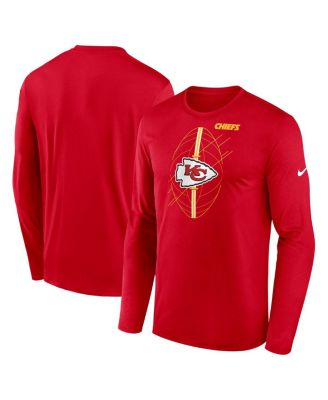 Nike Men's Heather Red Kansas City Chiefs Slub Fashion Long Sleeve T-shirt  - Macy's