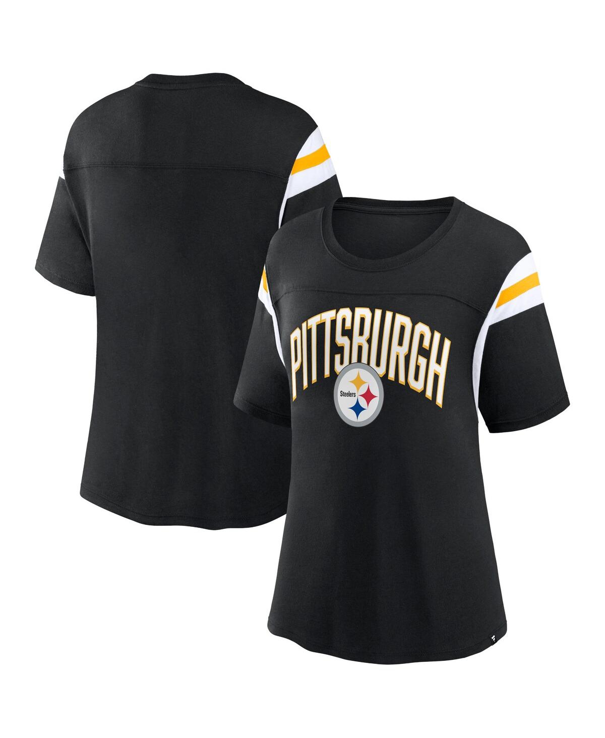 Women's FanaticsPittsburgh Steelers Earned Stripes T-shirt - Black