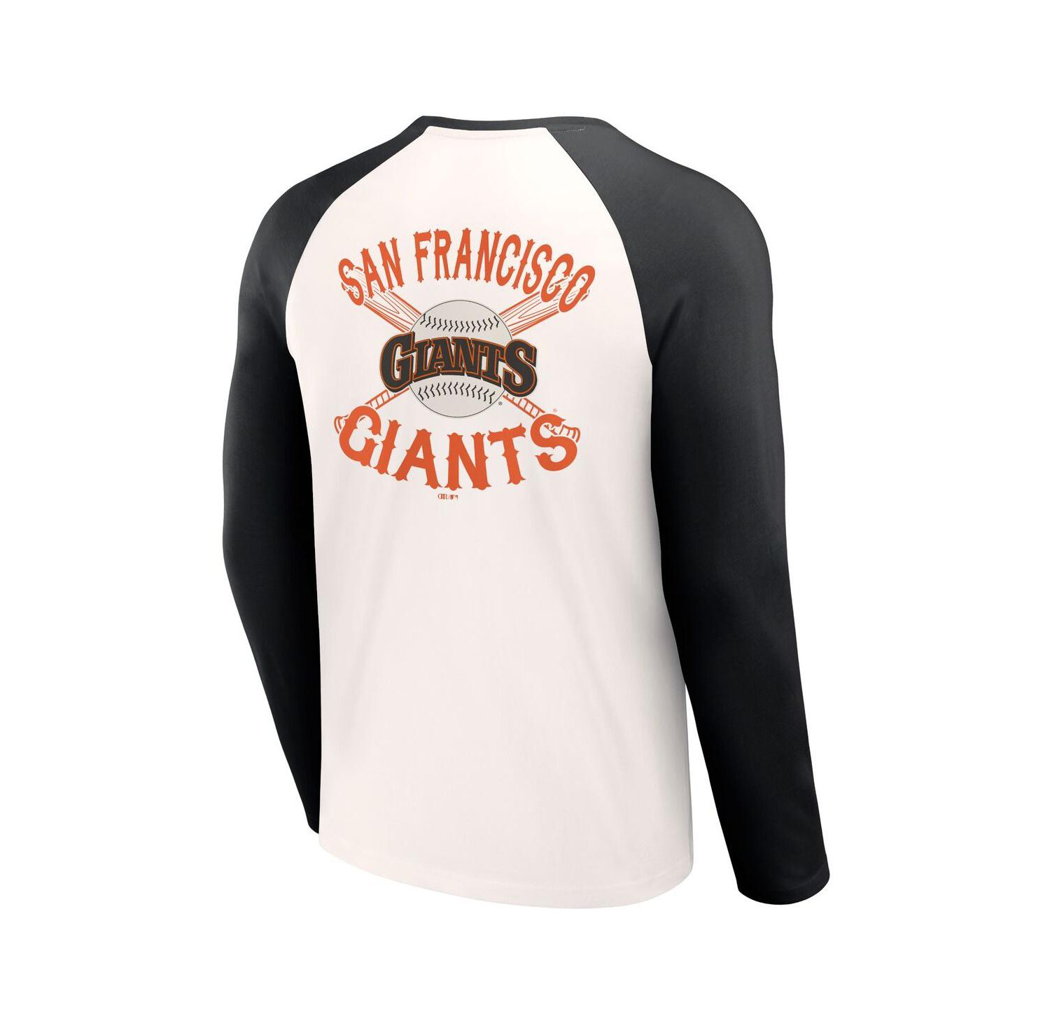 Men's Darius Rucker Collection by White, Black San Francisco Giants Team Color Raglan T-shirt