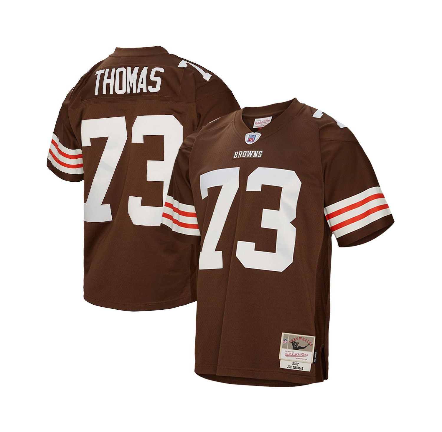 Men's Joe Thomas Brown Cleveland Browns 2007 Legacy Retired Player Jersey