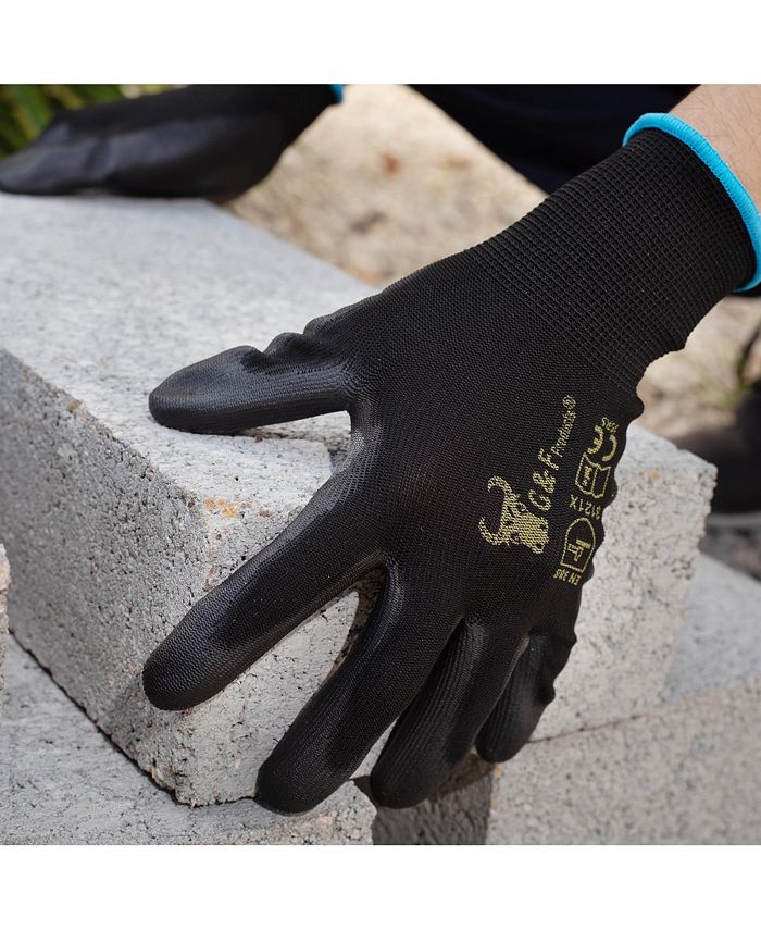 G & F Products 12 PAIRS Men Work Gloves, Lightweight Grip Gloves For Work Macy's