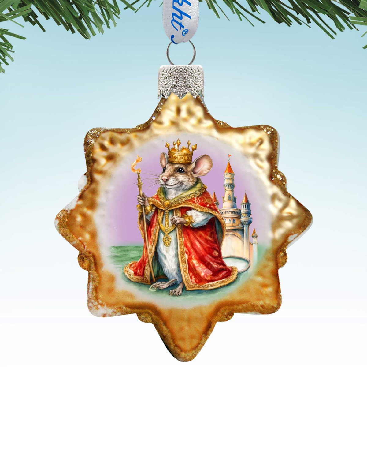 Shop Designocracy Mouse King Keepsake Holiday Mercury Glass Ornaments G. Debrekht In Multi Color