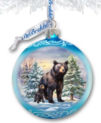 A Love for All Seasons - Bears Ball Glass Christmas Ornaments G. DeBrekht