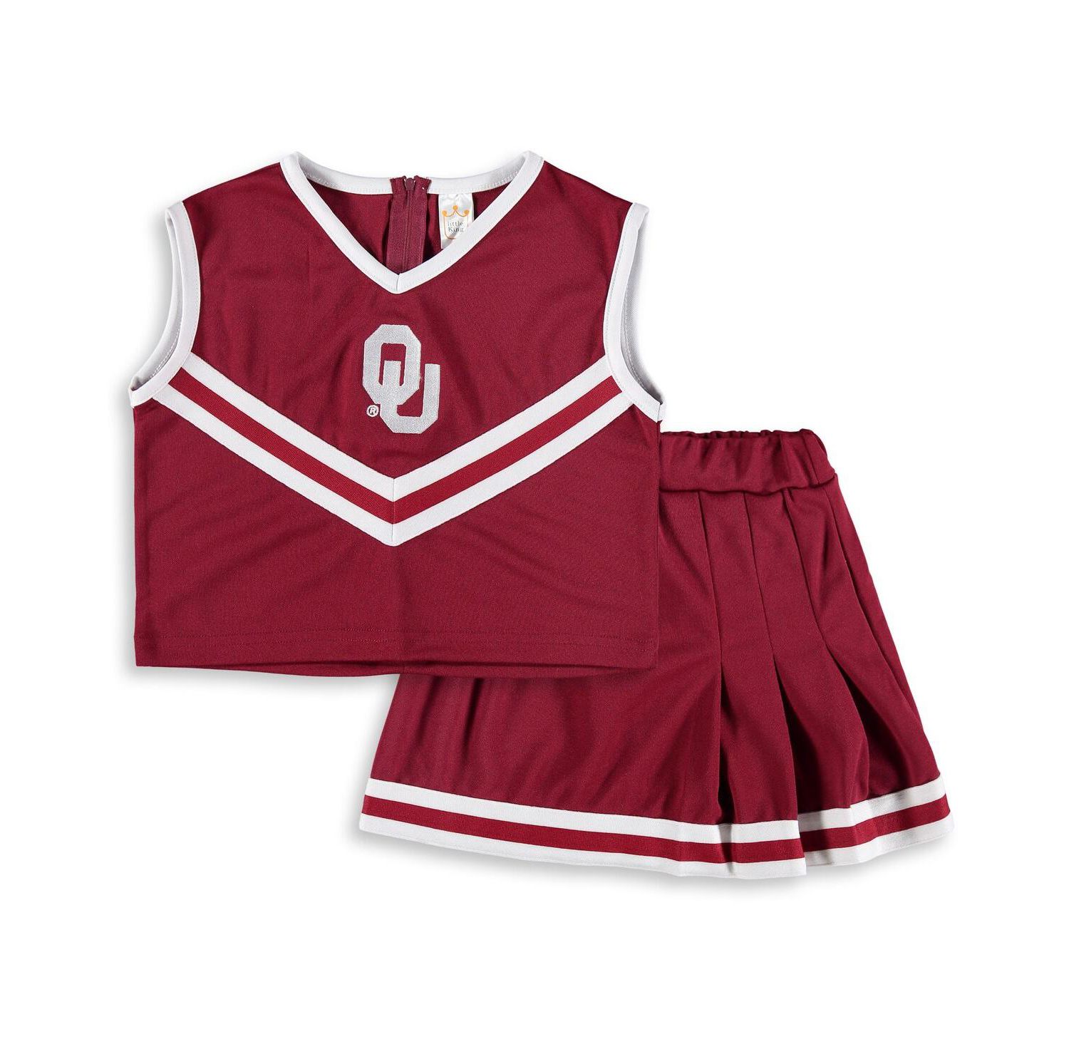 Big Girls Crimson Oklahoma Sooners Two-Piece Cheer Set