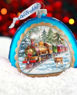 Polar Express Rainbow Christmas Mercury Glass Ornaments G. DeBrekht